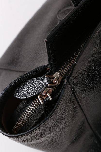 Alaïa Black Pebbled Leather Tote