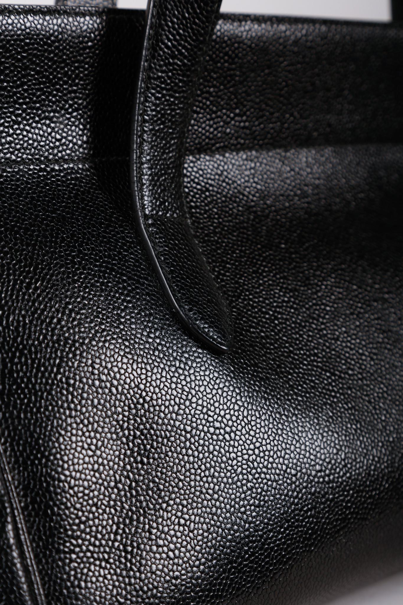 Alaïa Black Pebbled Leather Tote