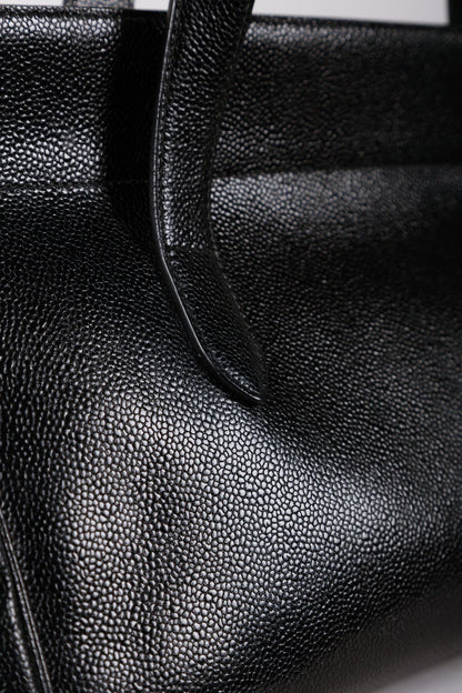 Alaïa Black Pebbled Leather Tote