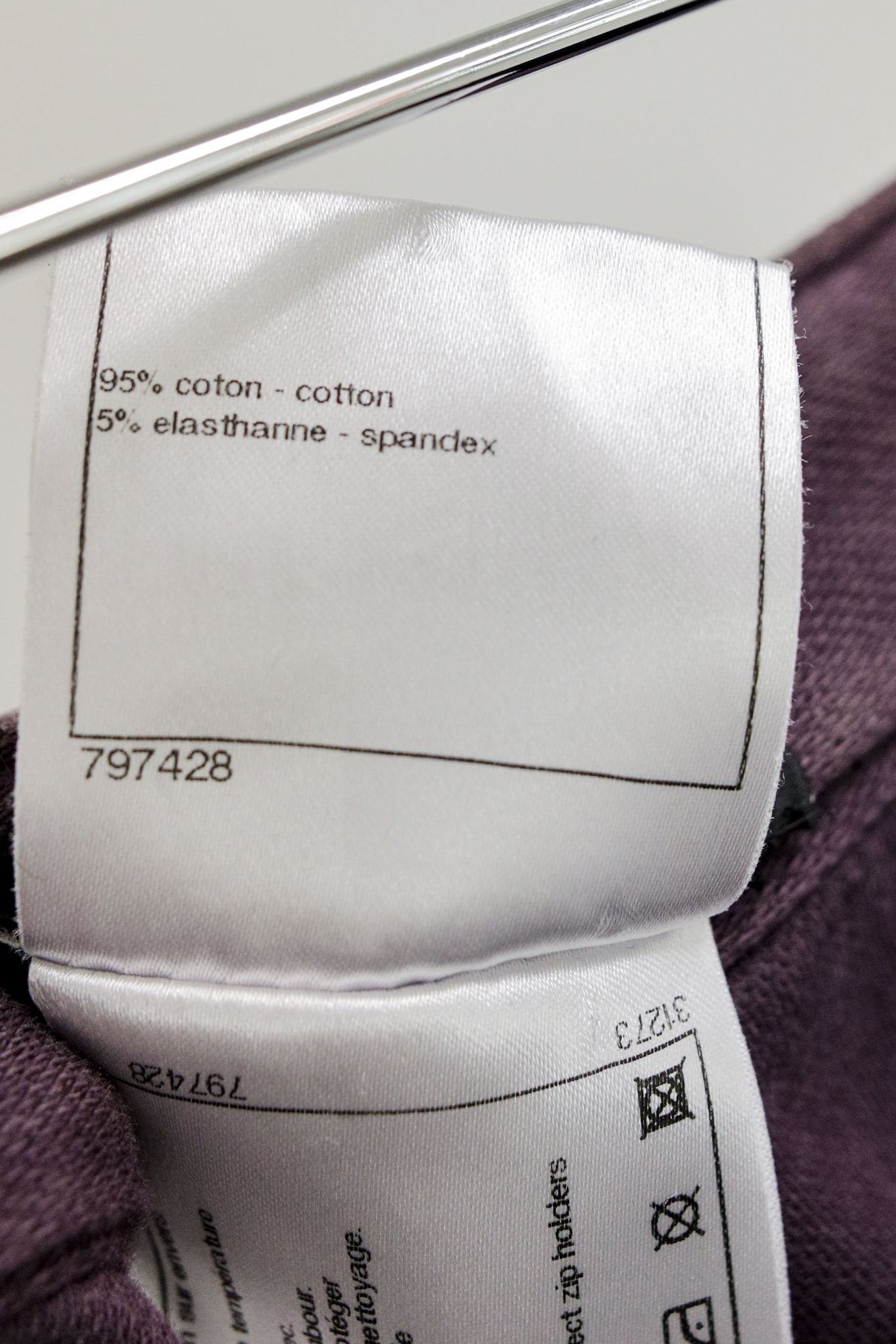 Chanel Aubergine Skinny Jeans
