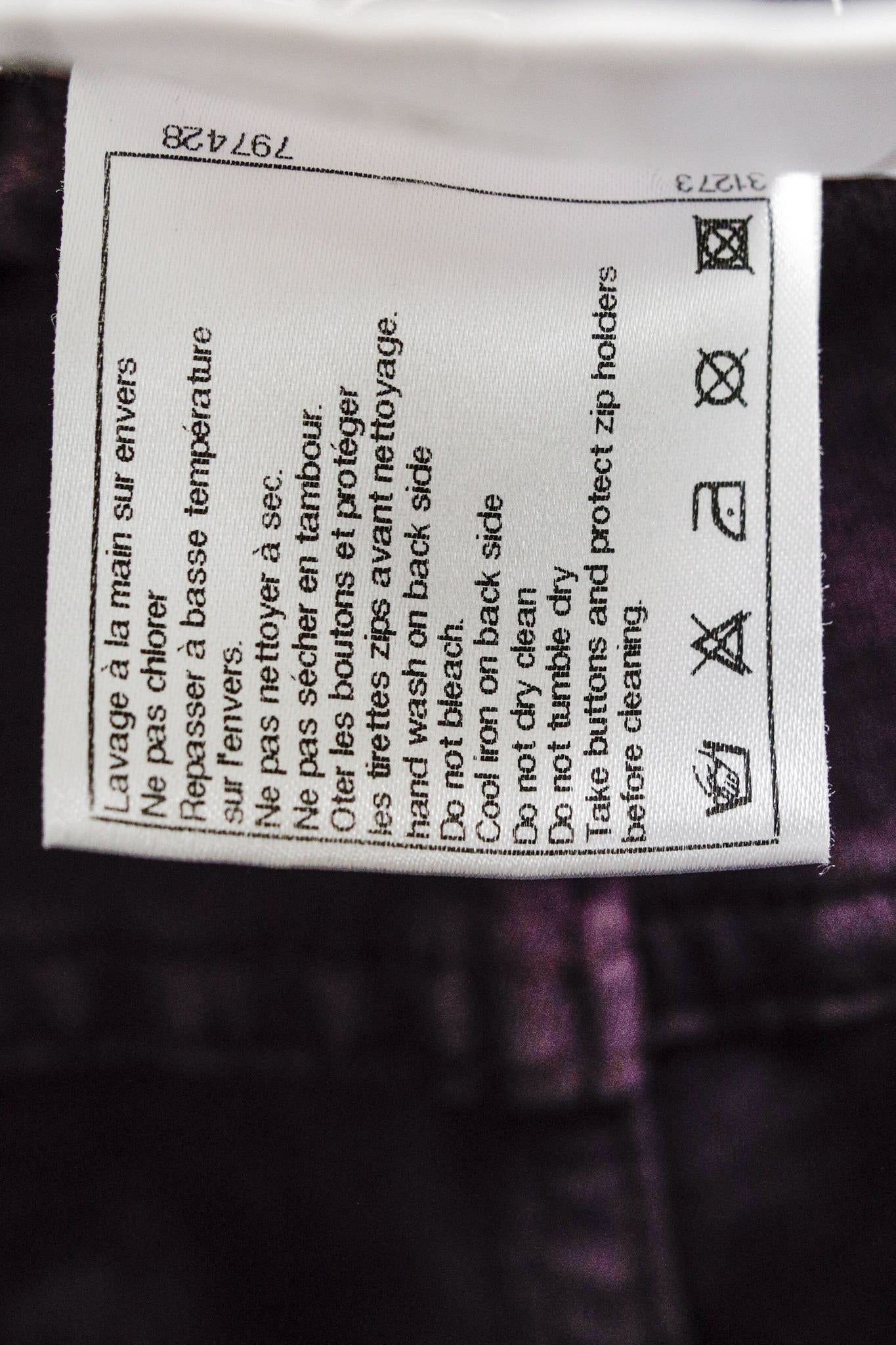 Chanel Aubergine Skinny Jeans