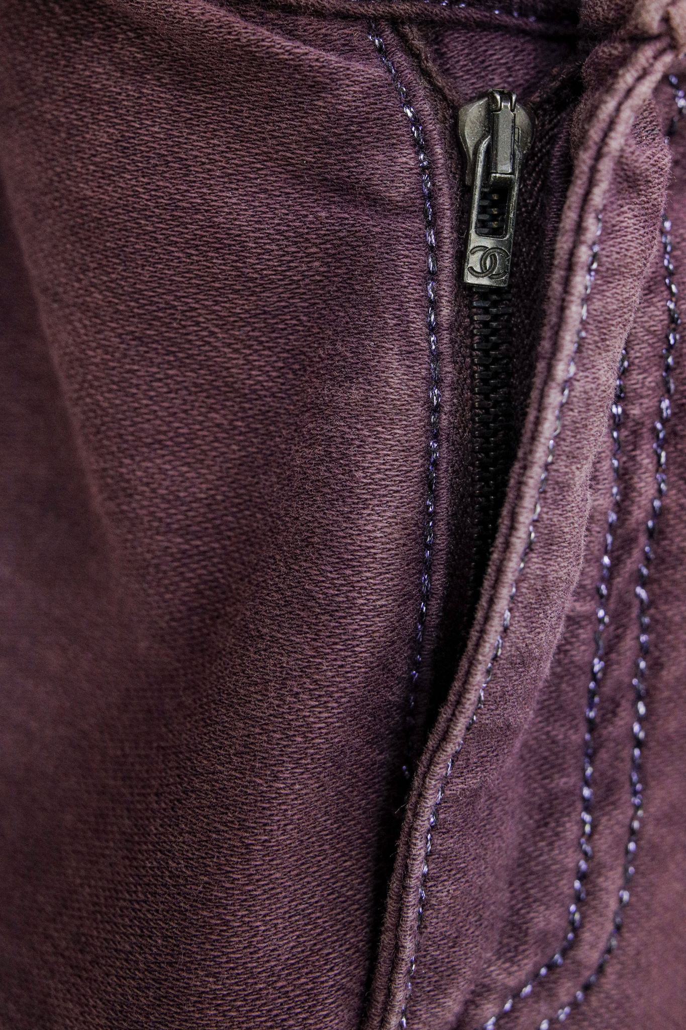 Chanel Aubergine Skinny Jeans