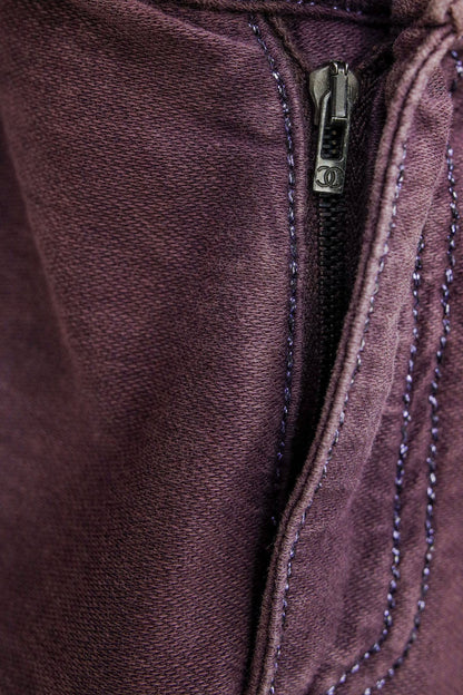 Chanel Aubergine Skinny Jeans