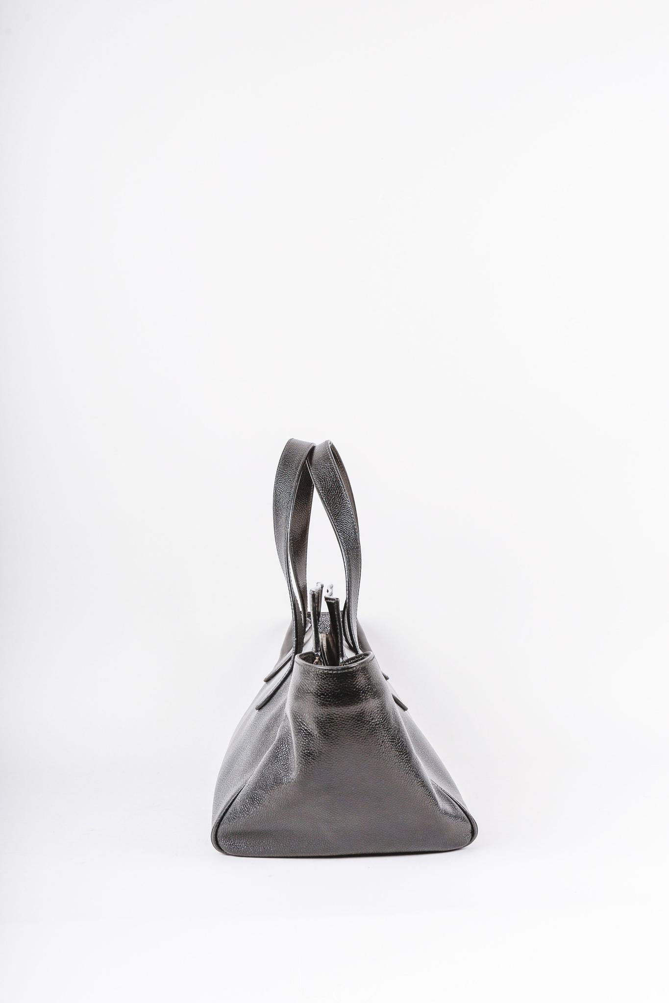 Alaïa Black Pebbled Leather Tote