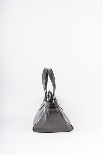 Alaïa Black Pebbled Leather Tote