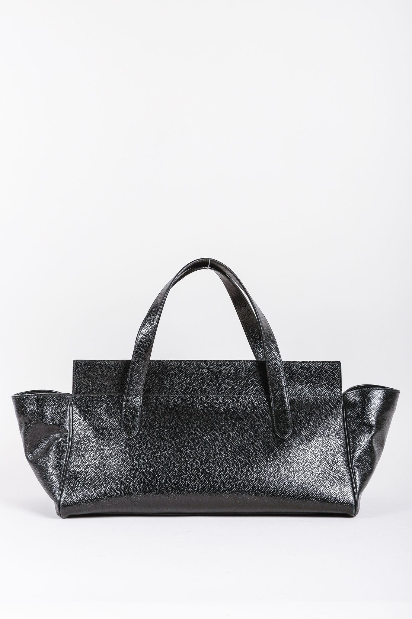 Alaïa Black Pebbled Leather Tote