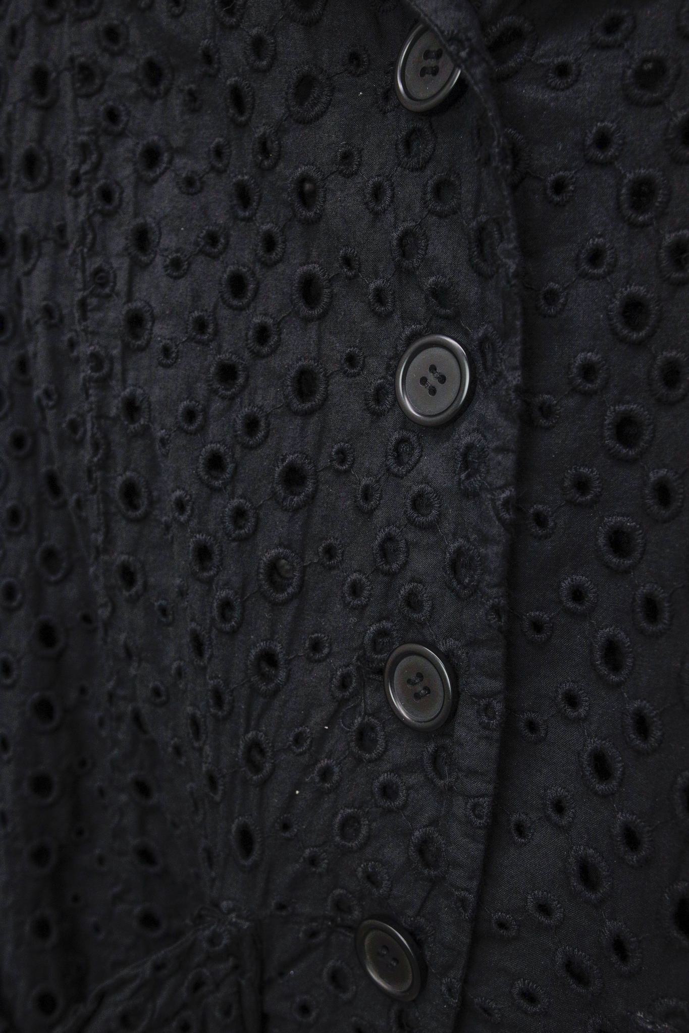 Rundholz Black Label Black Eyelet Cotton Blazer