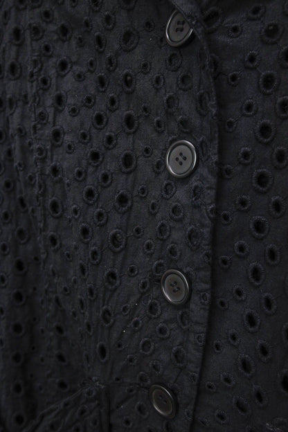 Rundholz Black Label Black Eyelet Cotton Blazer