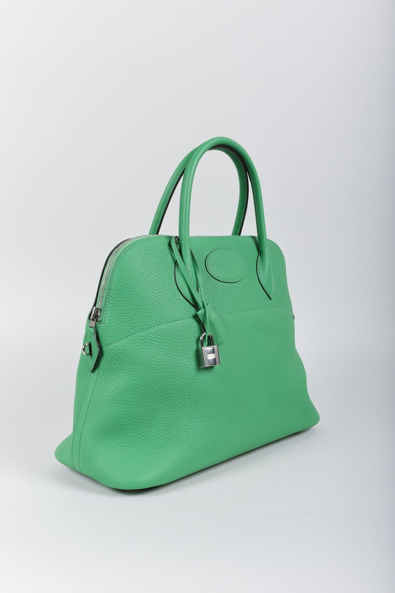 Hermès Bolide 35 Bambou Green