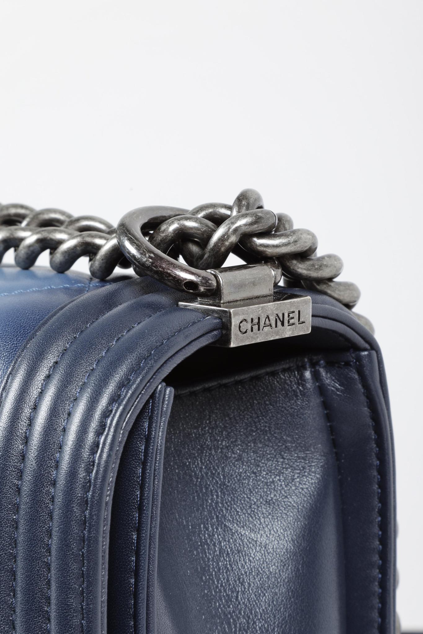 Chanel Ombre Faded Quilted Medium Boy Bag