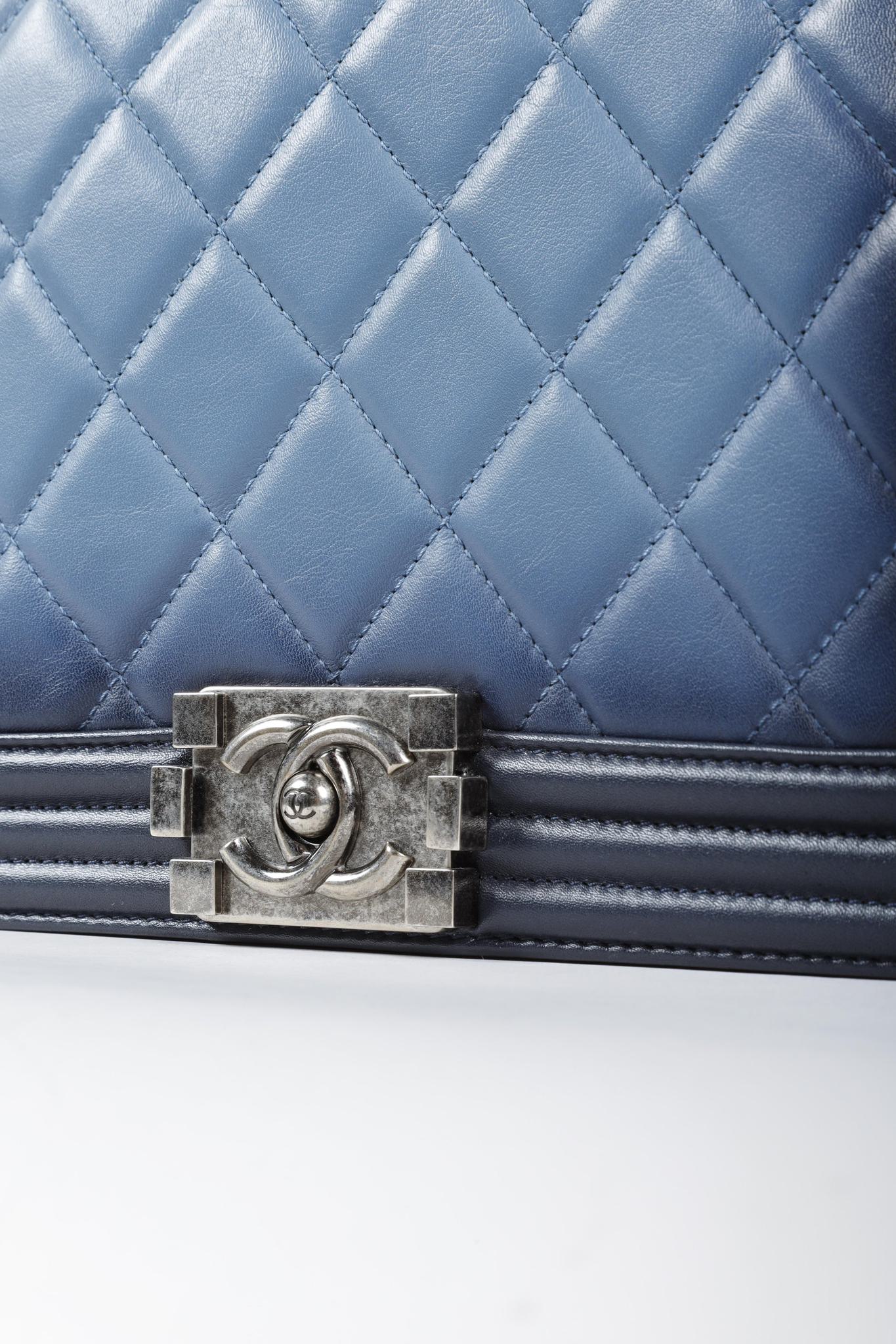 Chanel Ombre Faded Quilted Medium Boy Bag