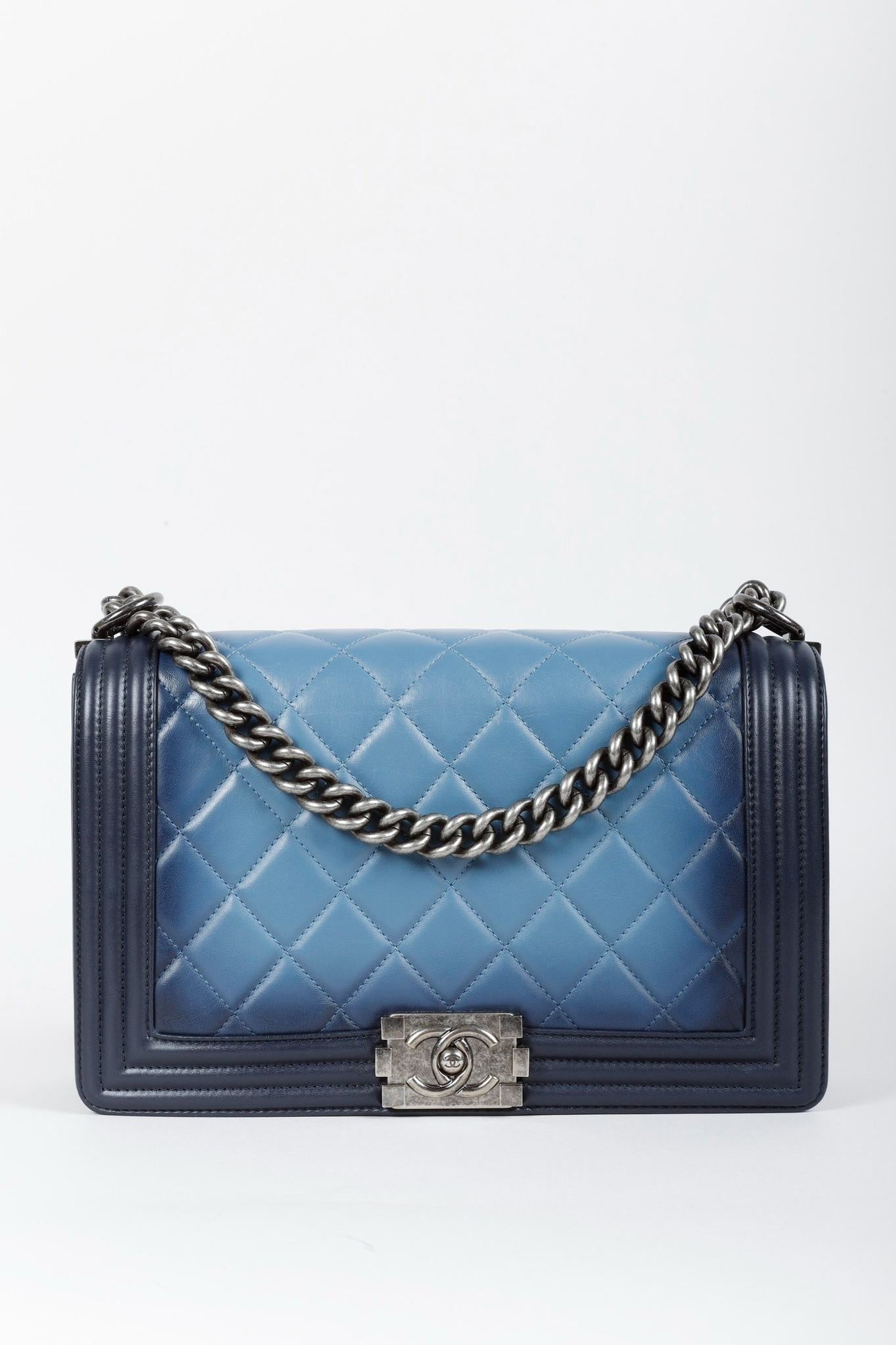 Chanel Ombre Faded Quilted Medium Boy Bag