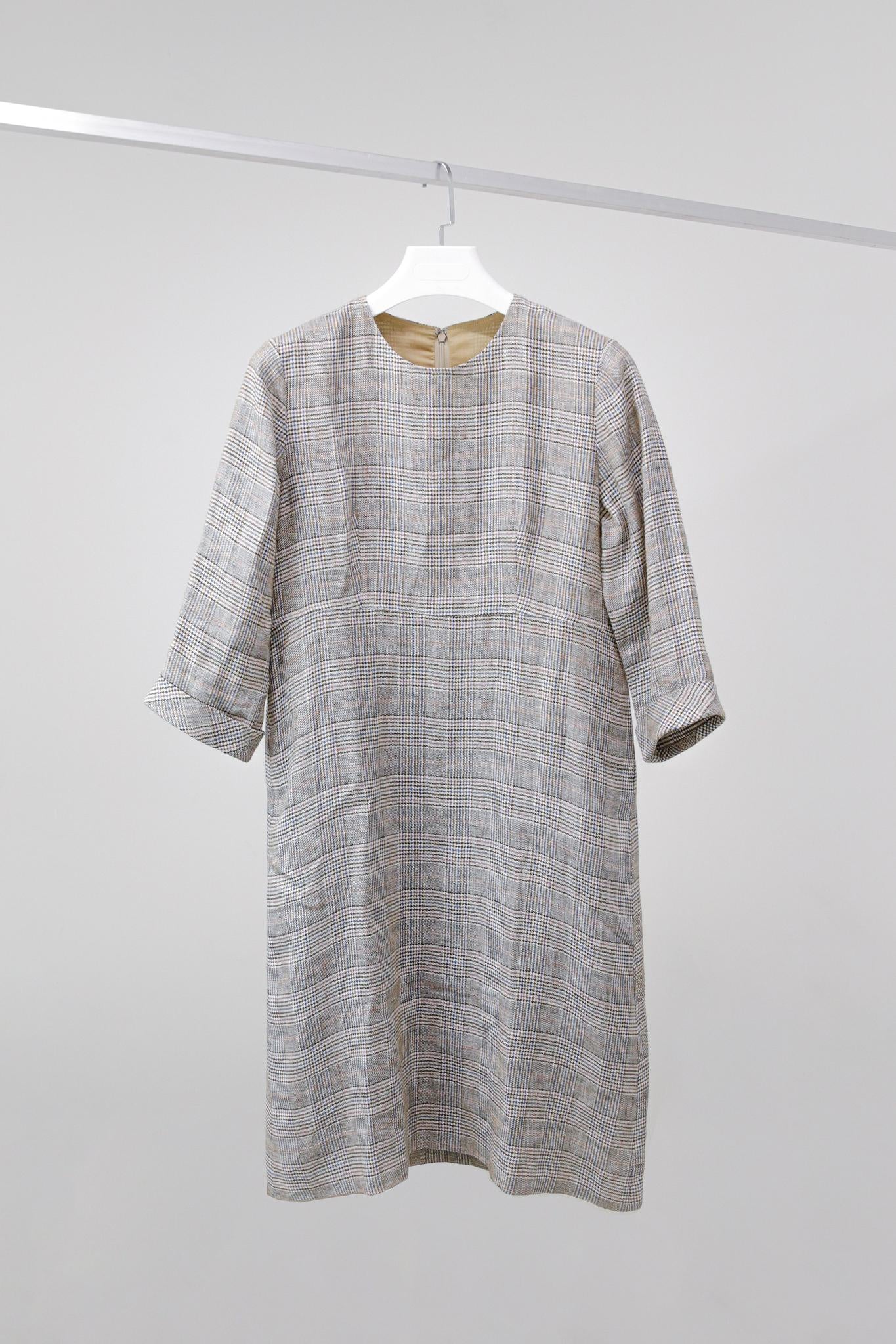 Sarahwear Prince of Wales Check Linen Dress