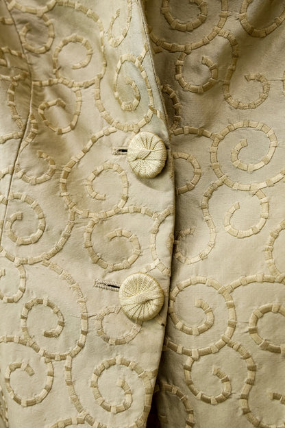 Giorgio Armani Embroidered Silk Shantung Blazer