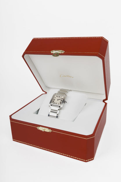 Cartier Medium Tank Francaise Steel Watch