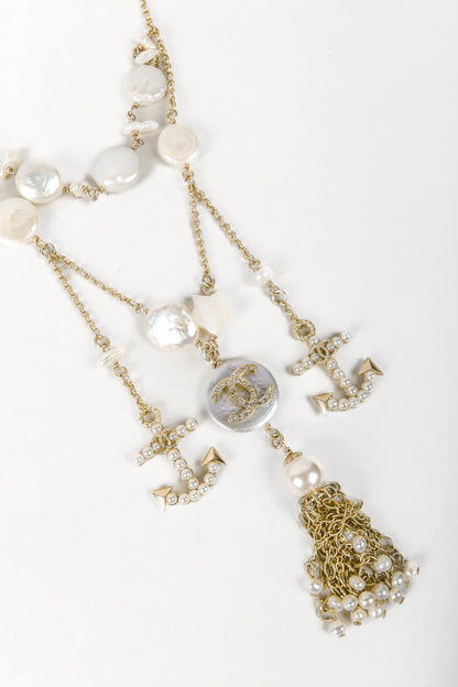 Chanel A18 Pearl Star CC Anchor Necklace