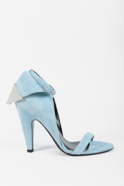 Calvin Klein 205W39NYC Blue Suede Letitia Sandals