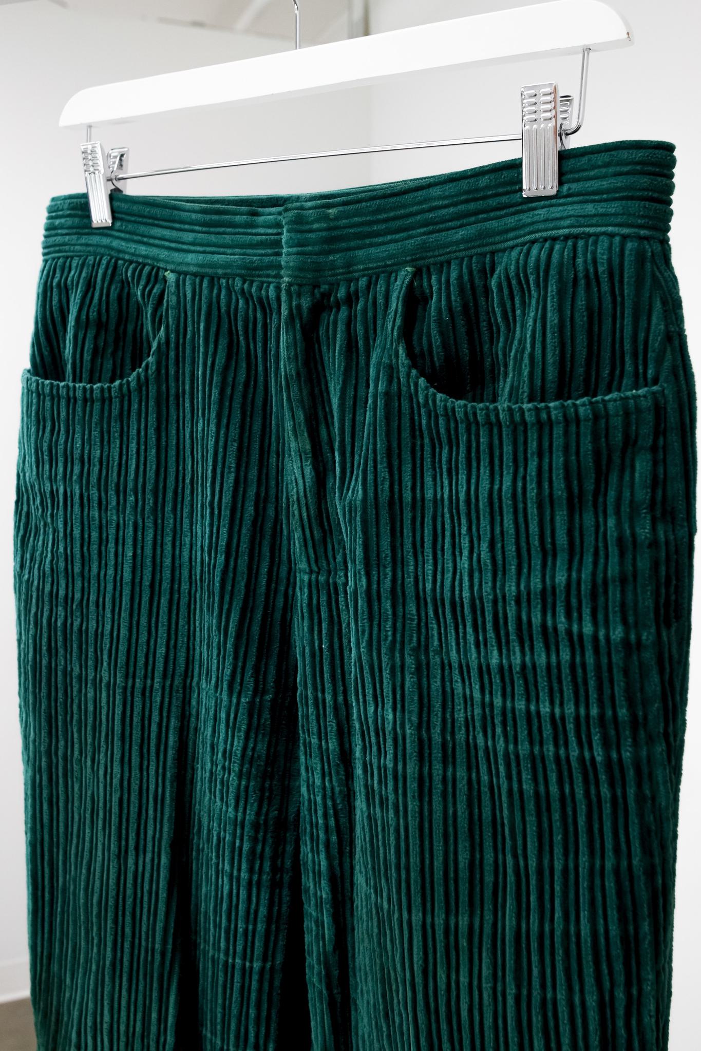 J.W. Anderson Emerald Chunky Cord Trousers