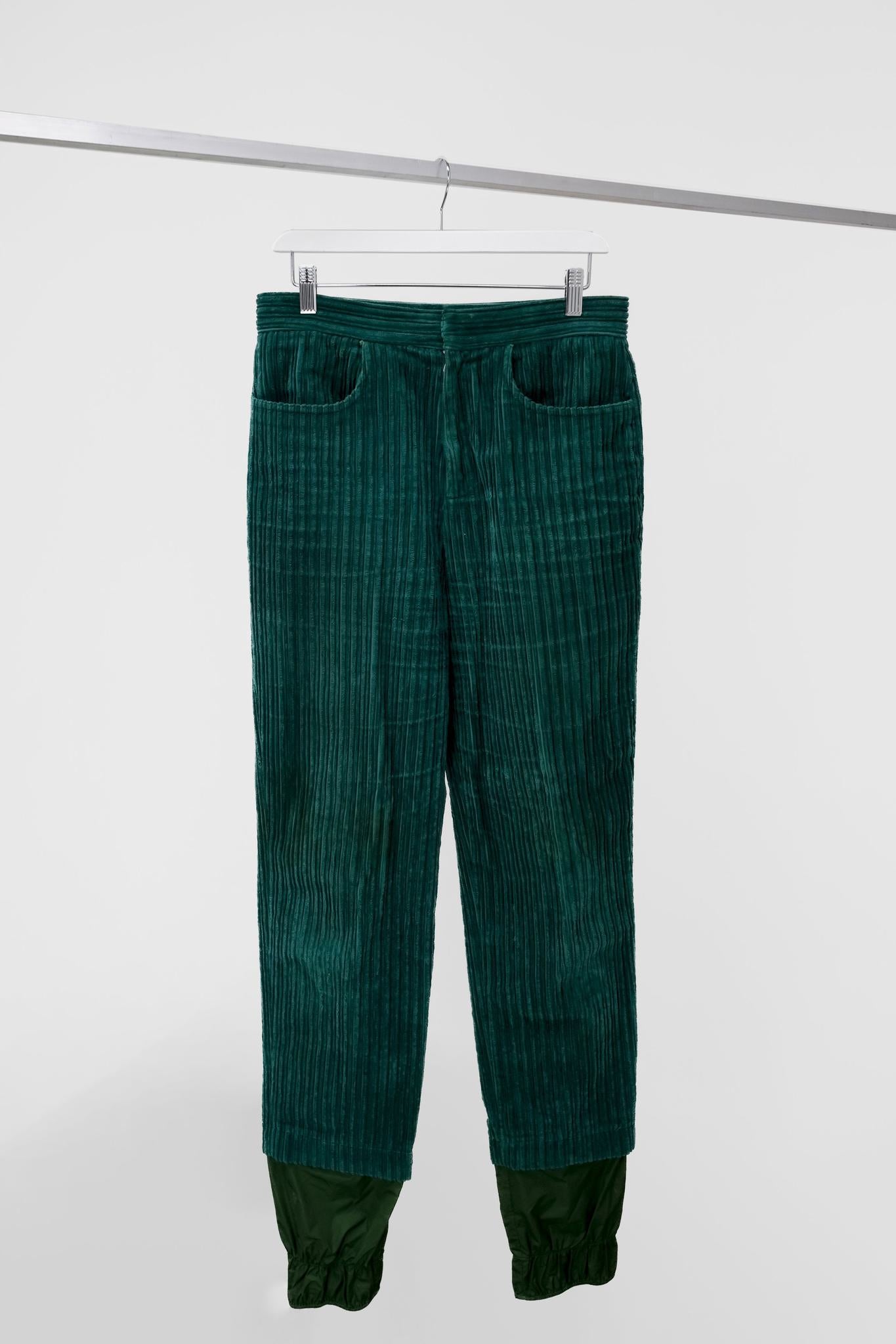 J.W. Anderson Emerald Chunky Cord Trousers