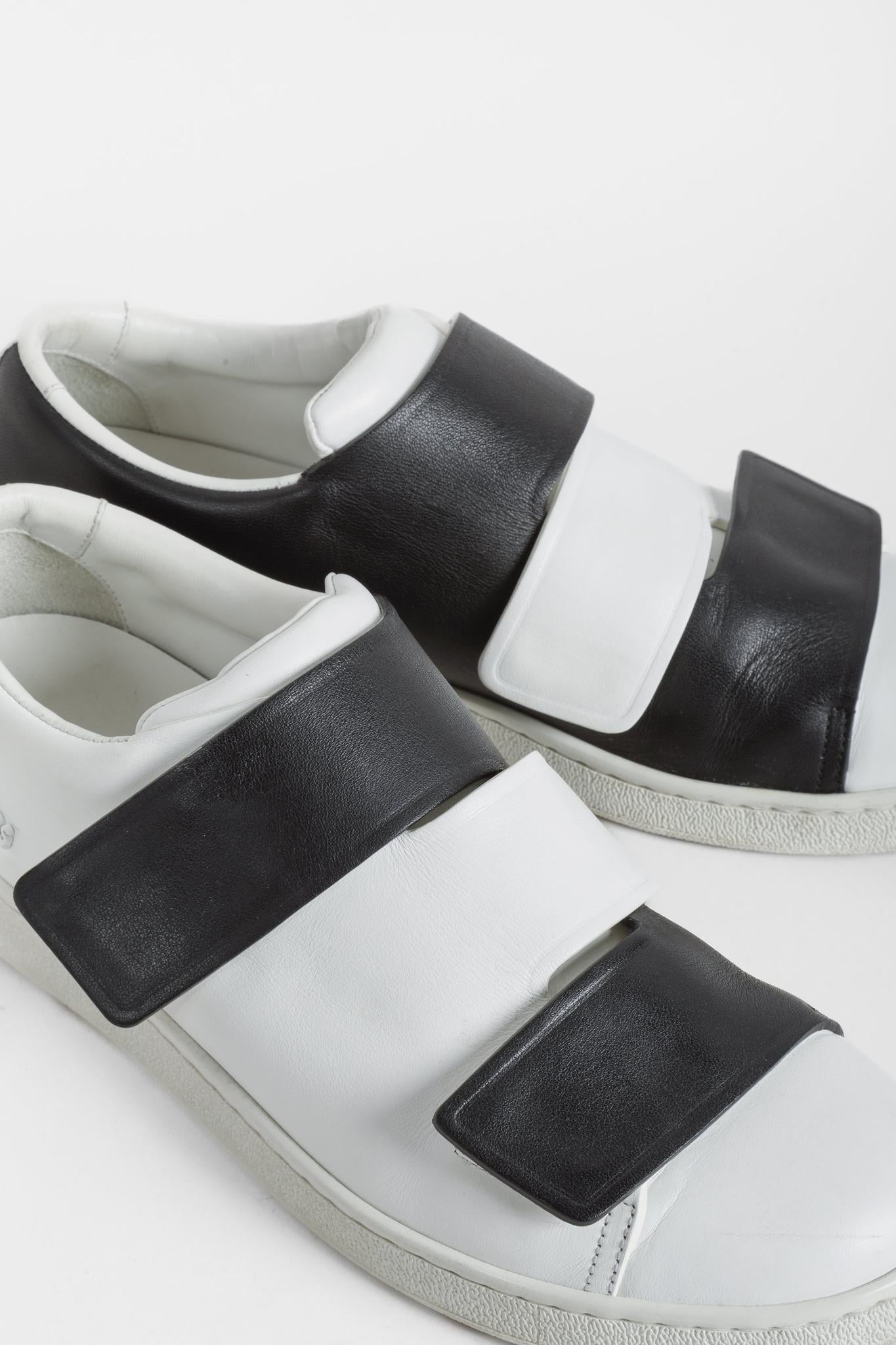 Acne Studios Black and White Triple Lo Yin Yang Sneakers