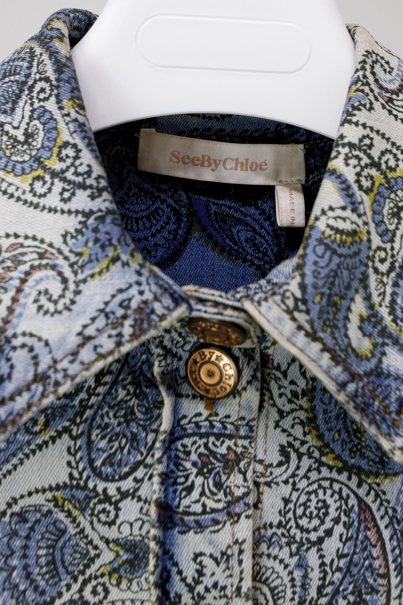 See By Chloe PF/19 Paisley Denim Shirt Jacket