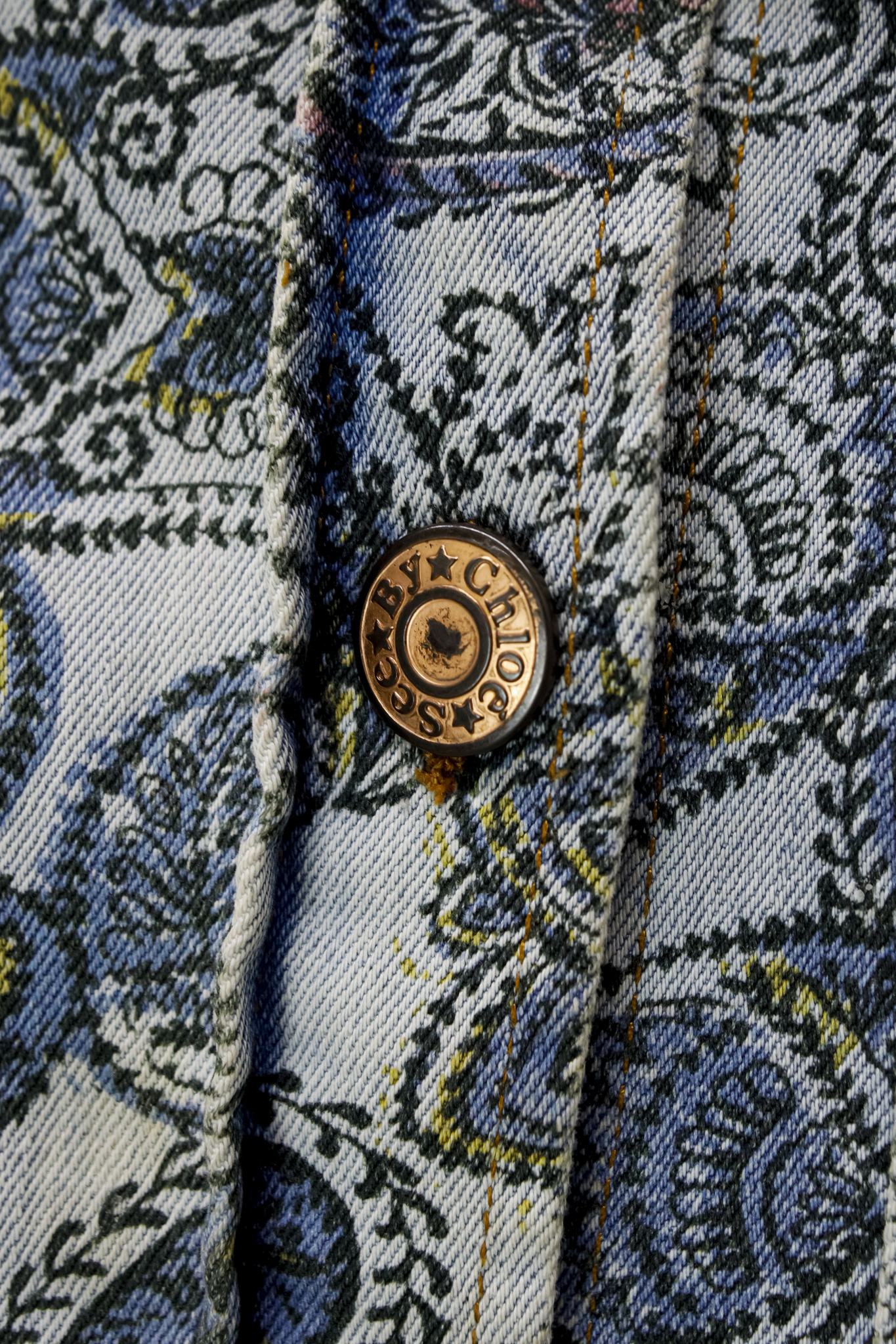 See By Chloe PF/19 Paisley Denim Shirt Jacket