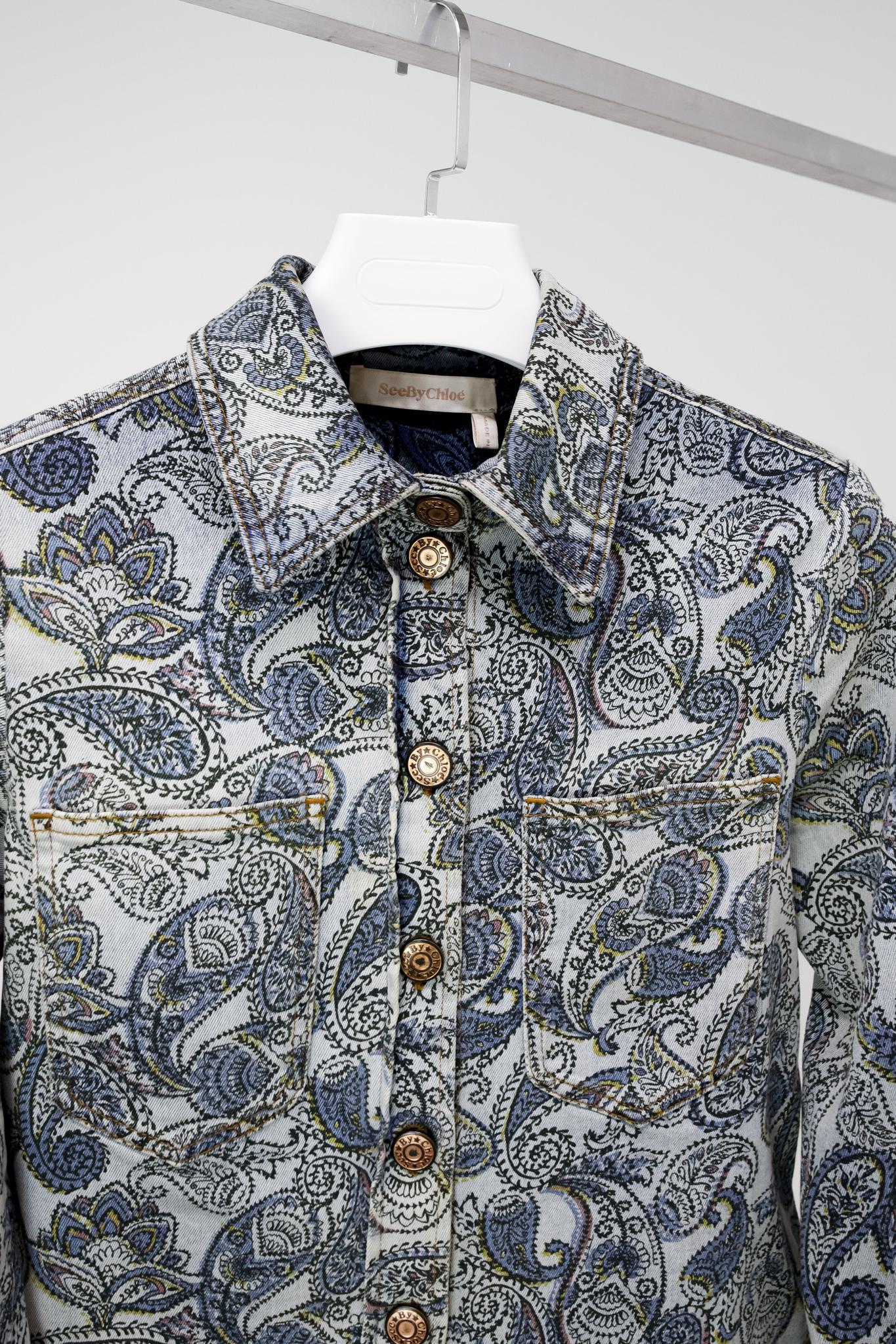 See By Chloe PF/19 Paisley Denim Shirt Jacket