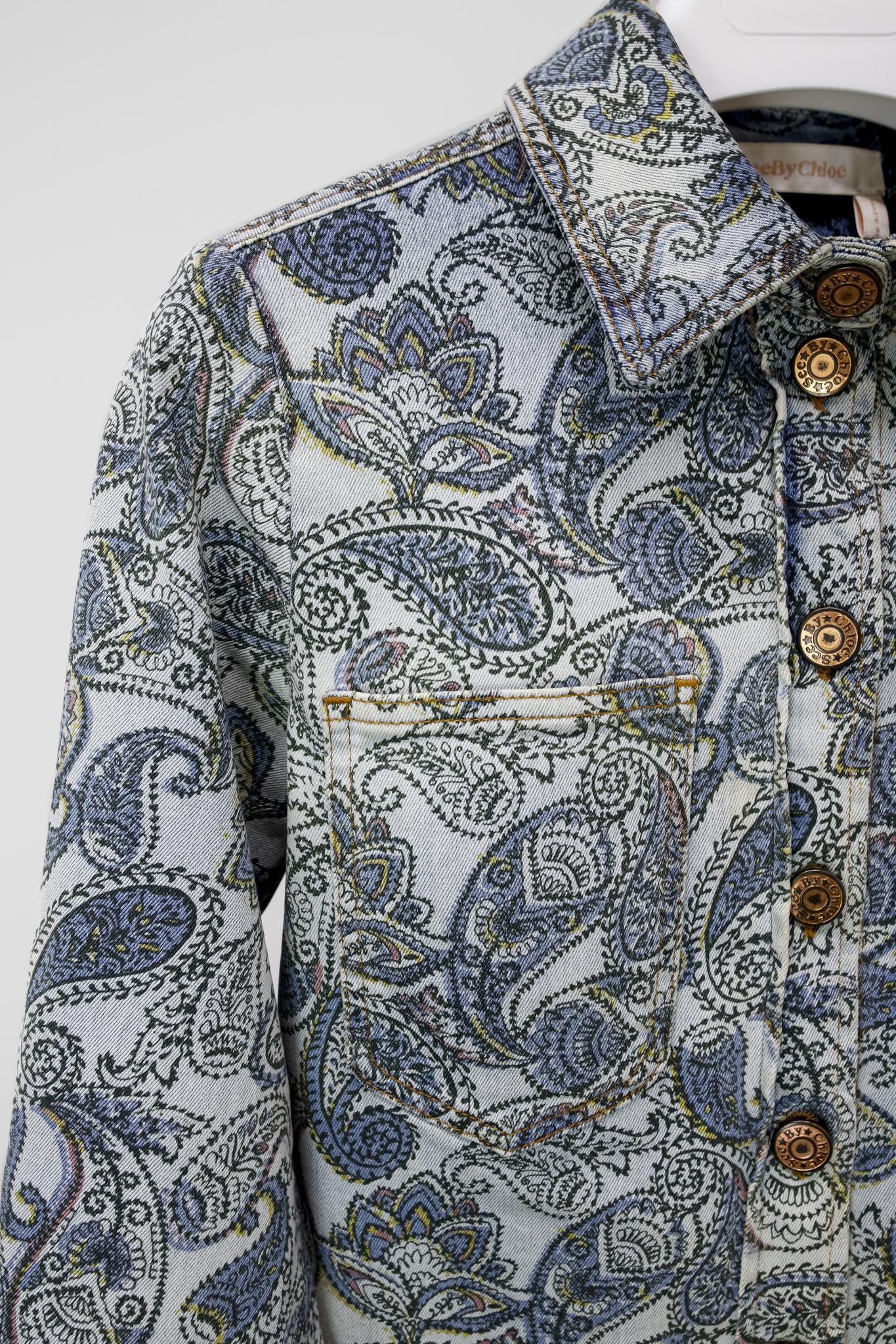 See By Chloe PF/19 Paisley Denim Shirt Jacket