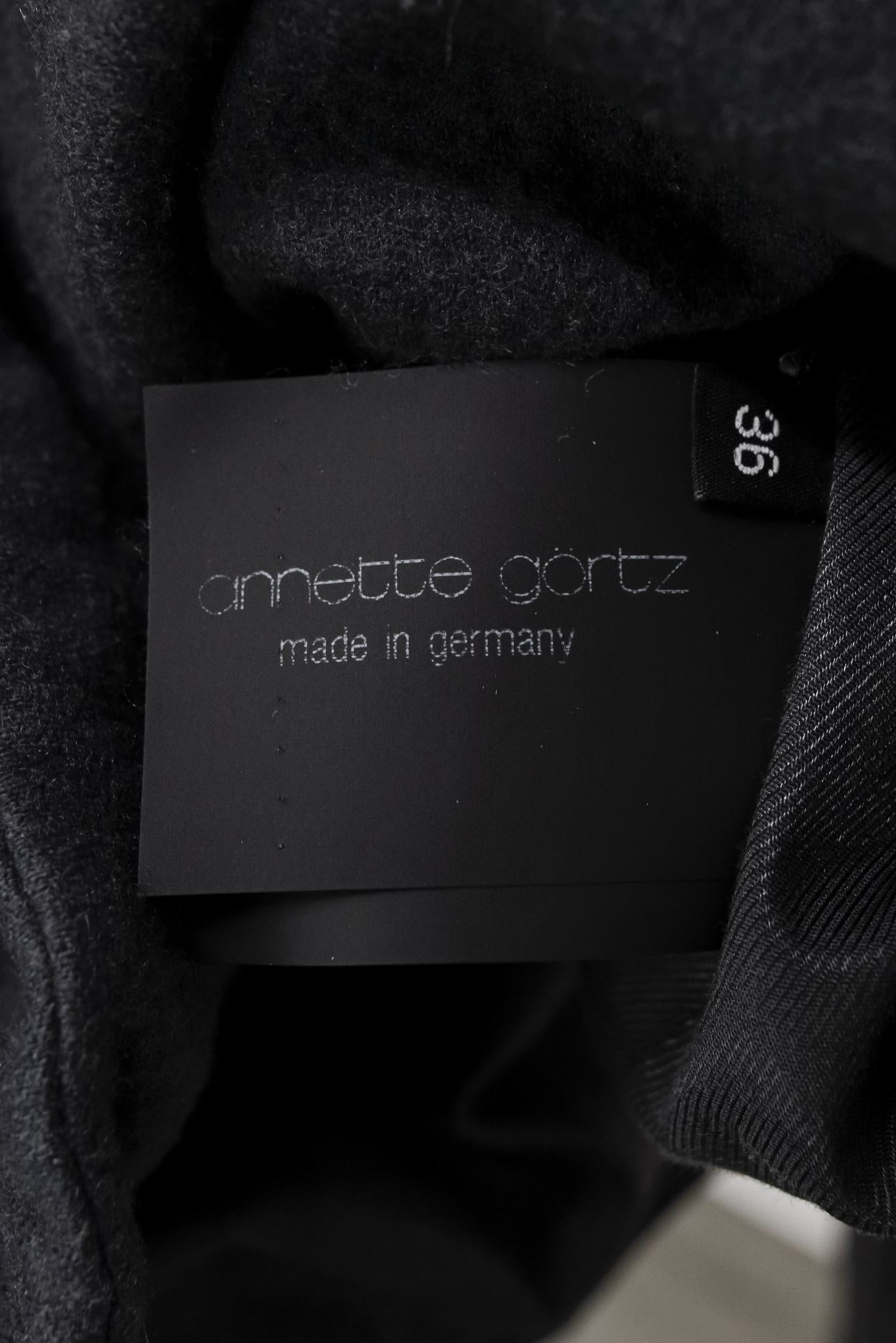 Annette Gortz Charcoal Grey Fleece Jacket