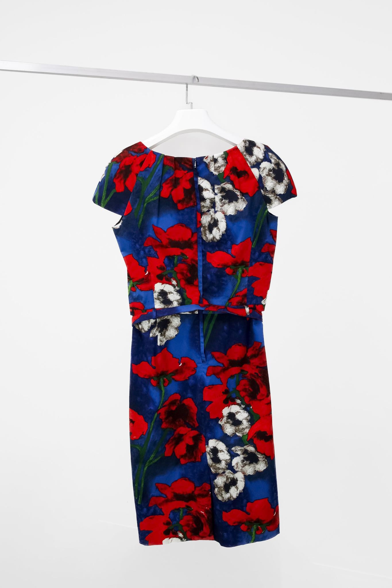 Samantha Sung Tailored Floral Sheath Dress