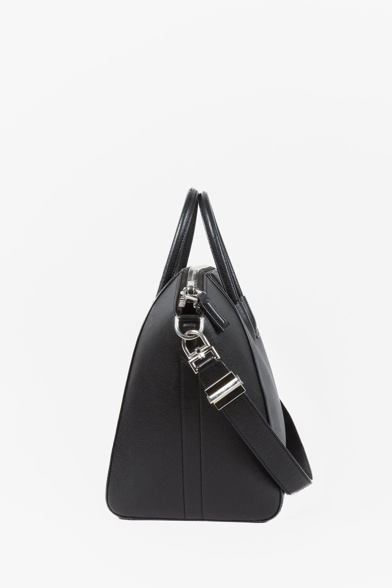 Givenchy Antigona Medium Black Leather Hand Bag