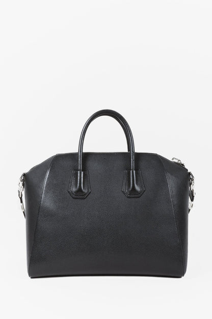 Givenchy Antigona Medium Black Leather Hand Bag