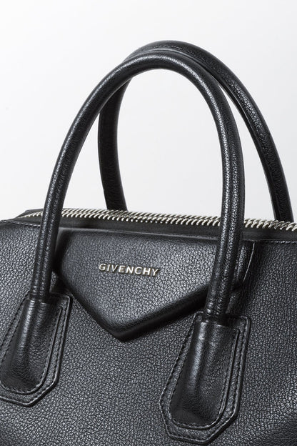 Givenchy Antigona Medium Black Leather Hand Bag