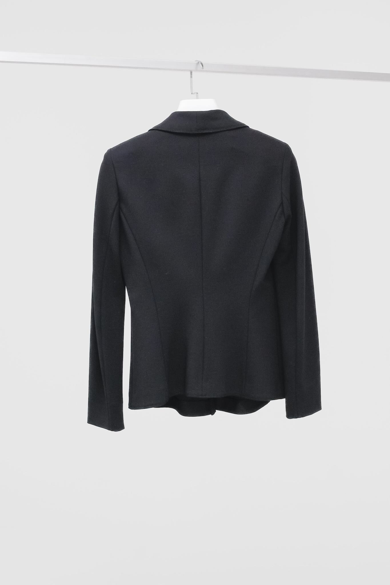 Donna Karan Black Jersey Blazer