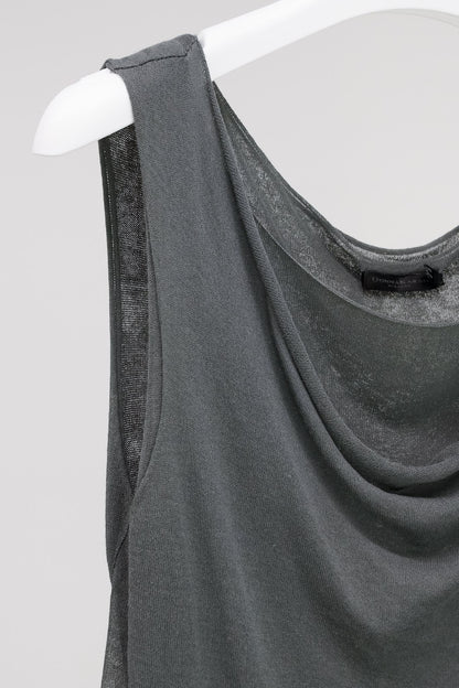 Donna Karan Grey Layered Tank