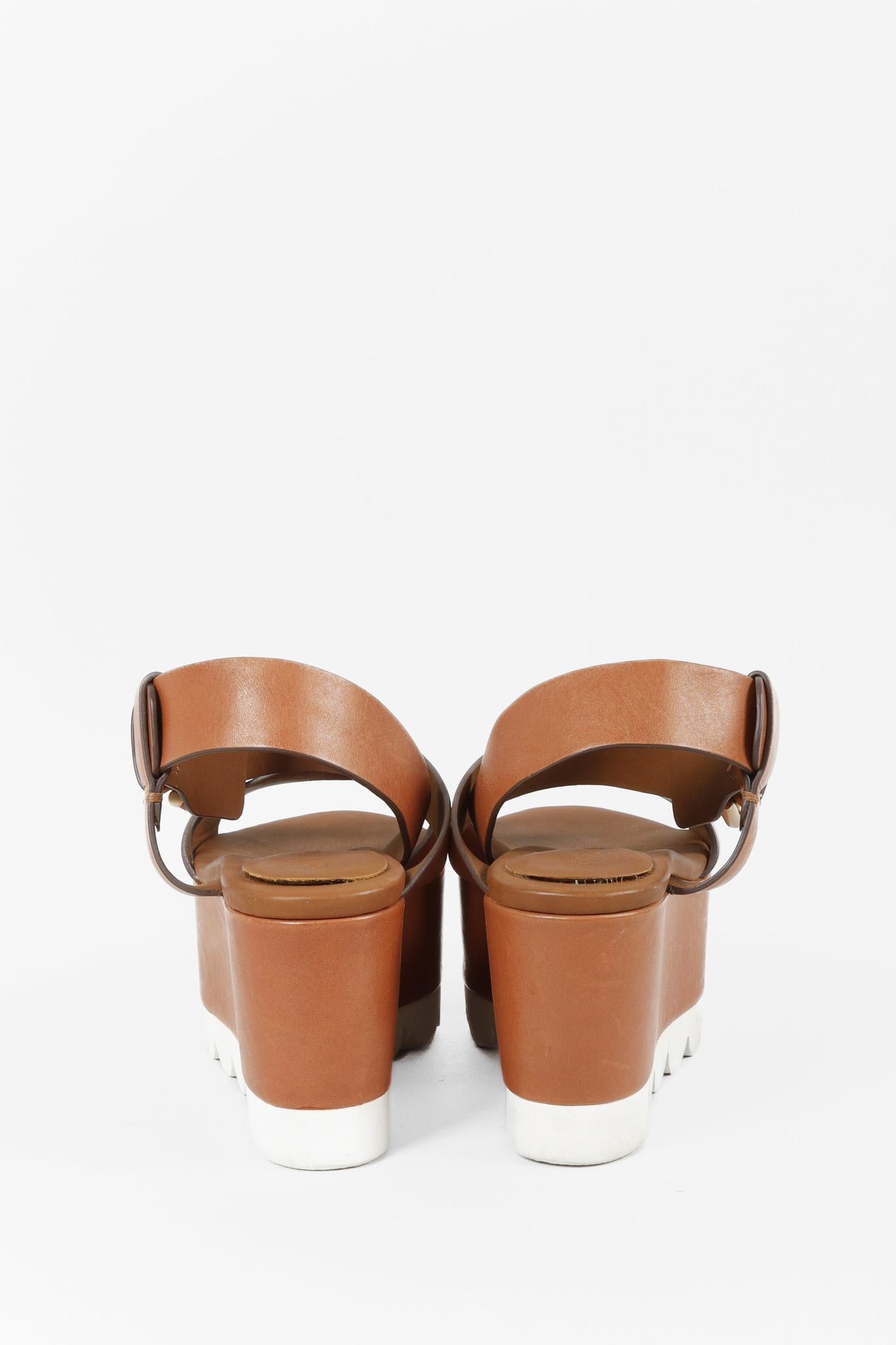 See By Chloé Brown Platform Sandals