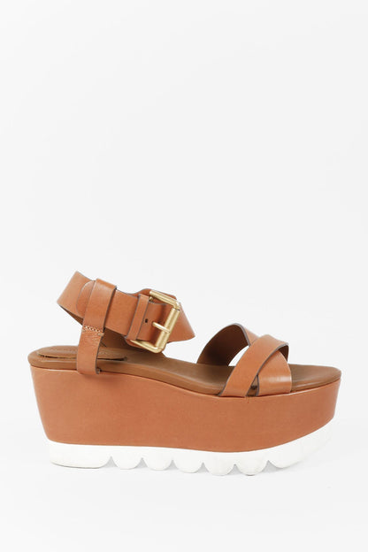 See By Chloé Brown Platform Sandals