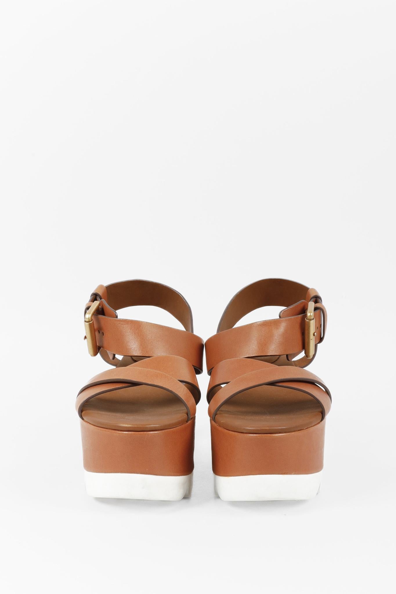 See By Chloé Brown Platform Sandals