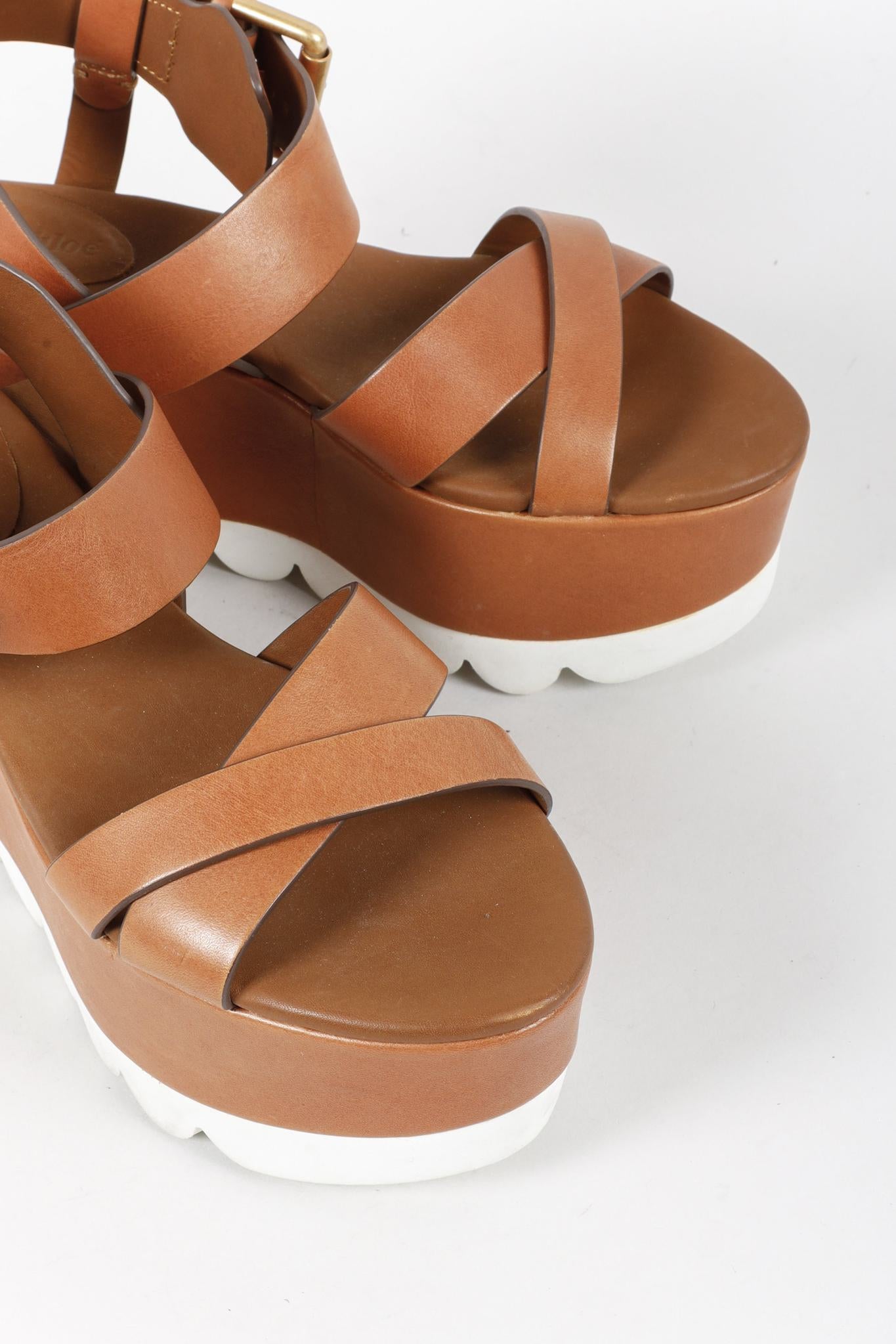 See By Chloé Brown Platform Sandals