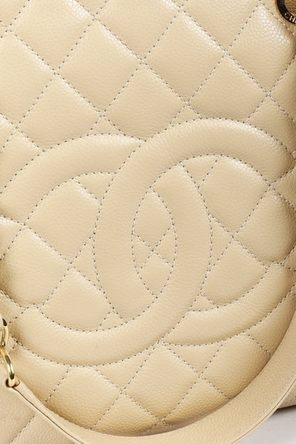 Chanel Beige Caviar Grand Shopping Tote GST GHW