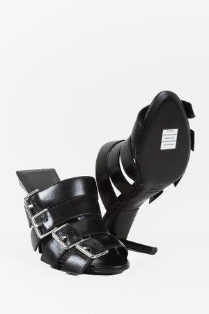 Balenciaga Black Buckle Sandals