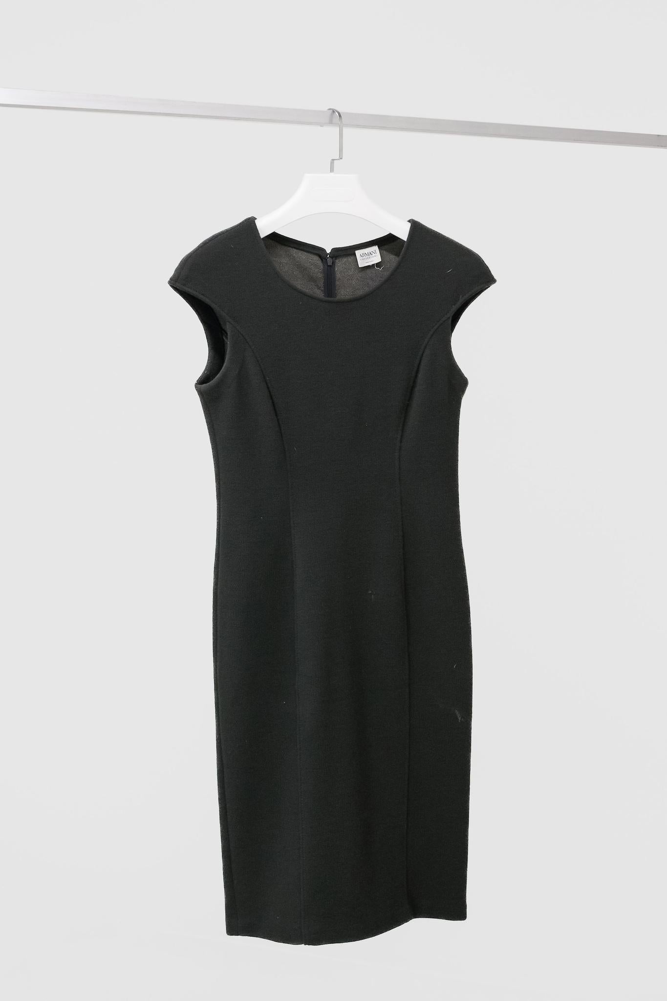 Armani Collezioni Charcoal Tailored Dress