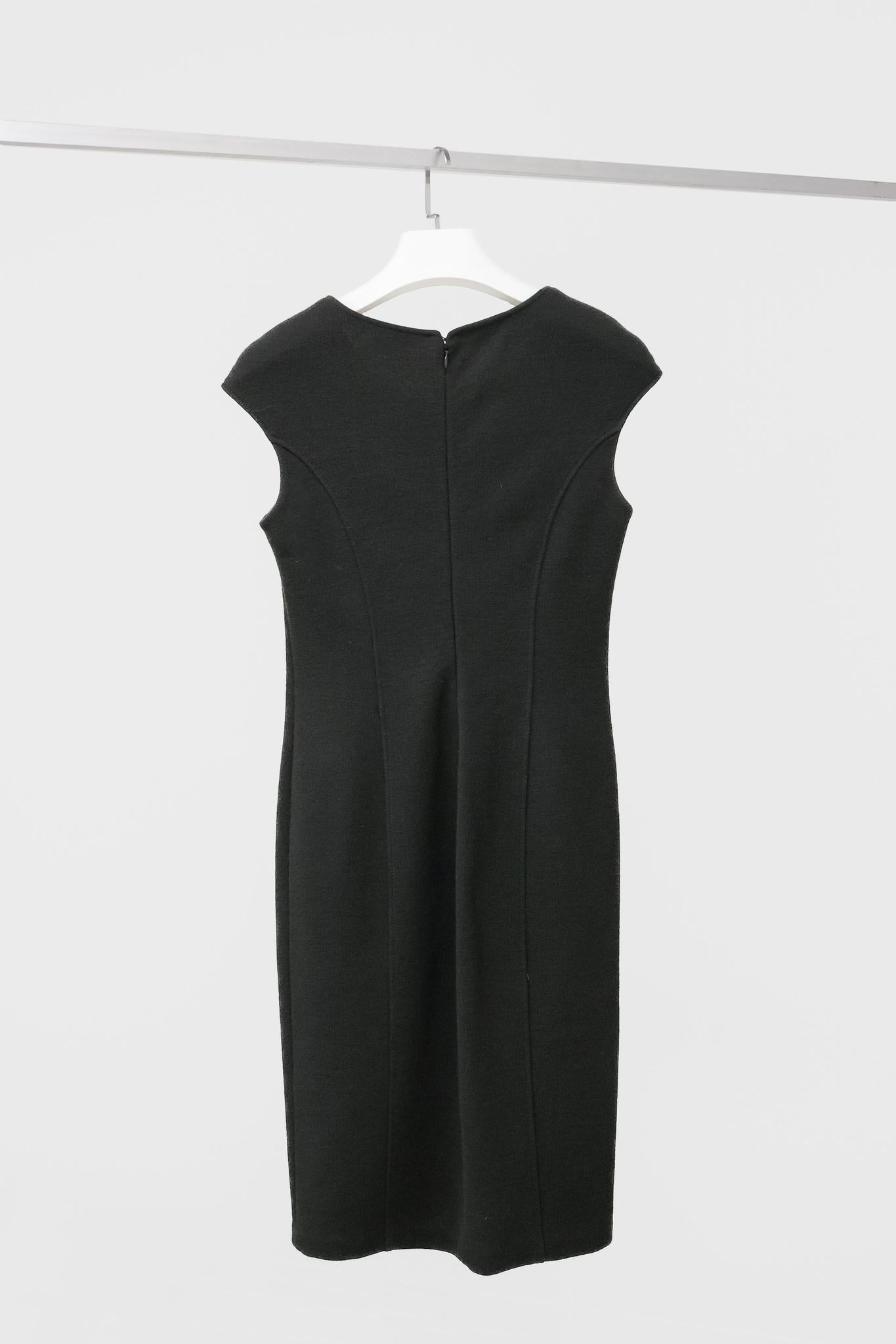 Armani Collezioni Charcoal Tailored Dress