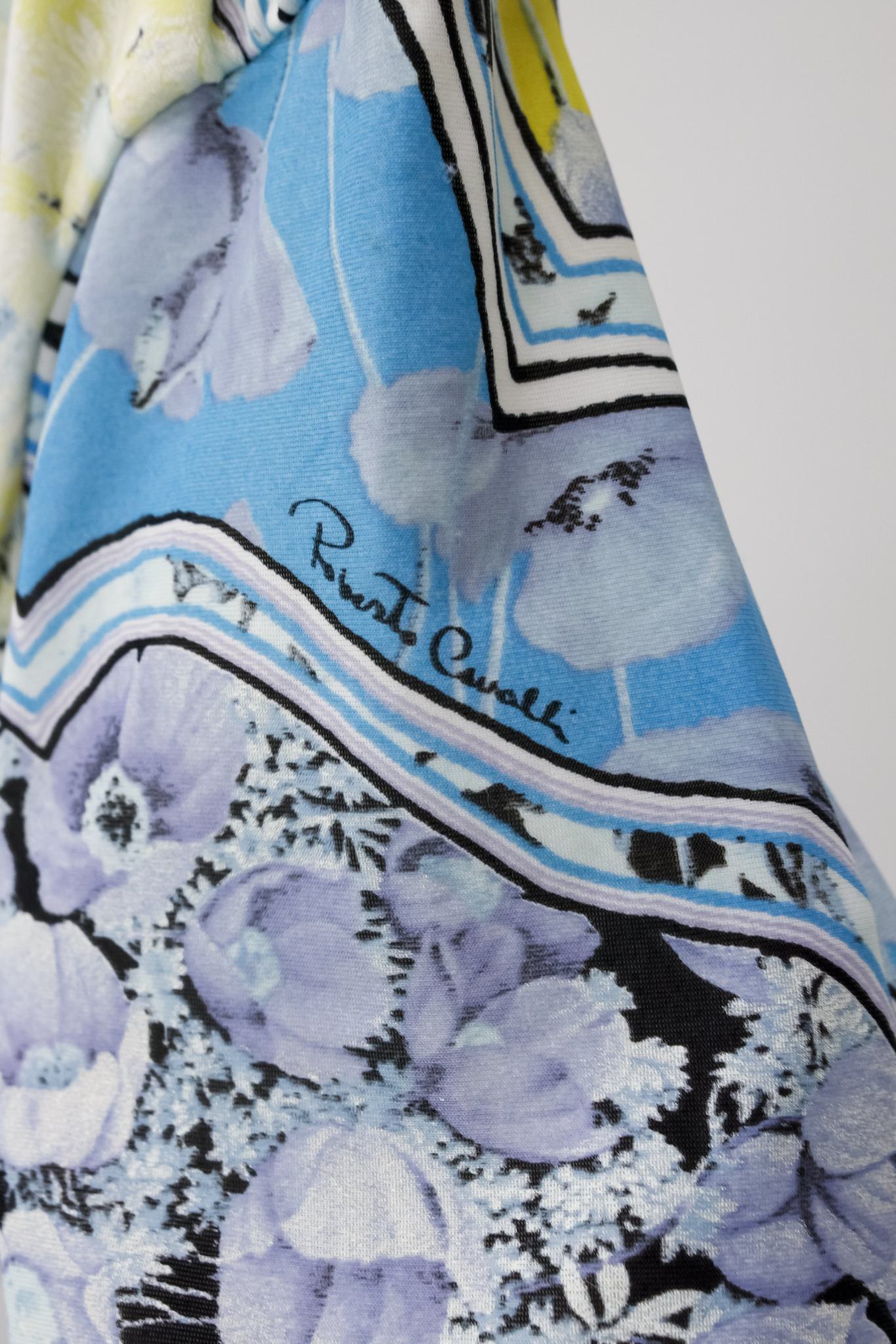 Roberto Cavalli Floral Rococo Print Dress