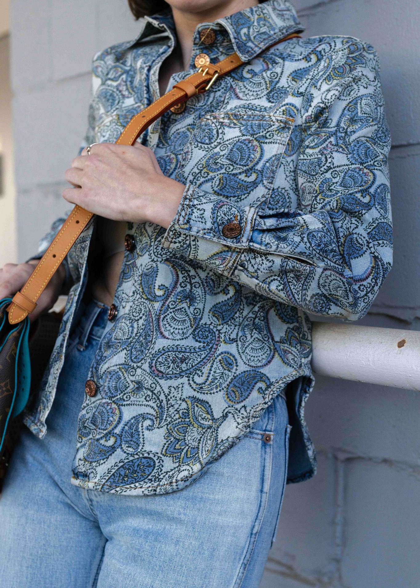 See By Chloe PF/19 Paisley Denim Shirt Jacket