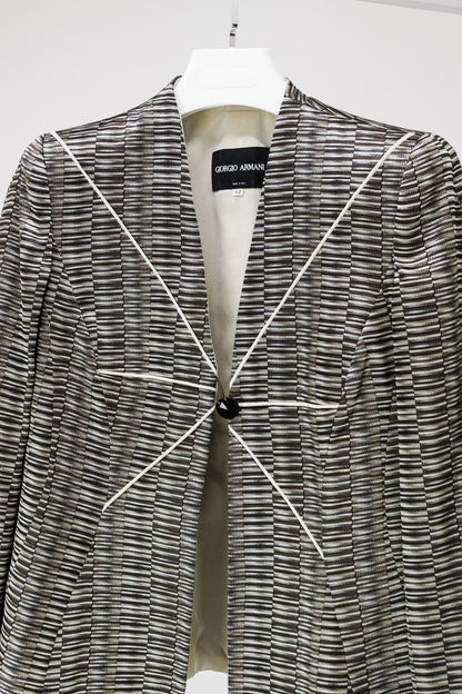 Giorgio Armani Collarless Blazer