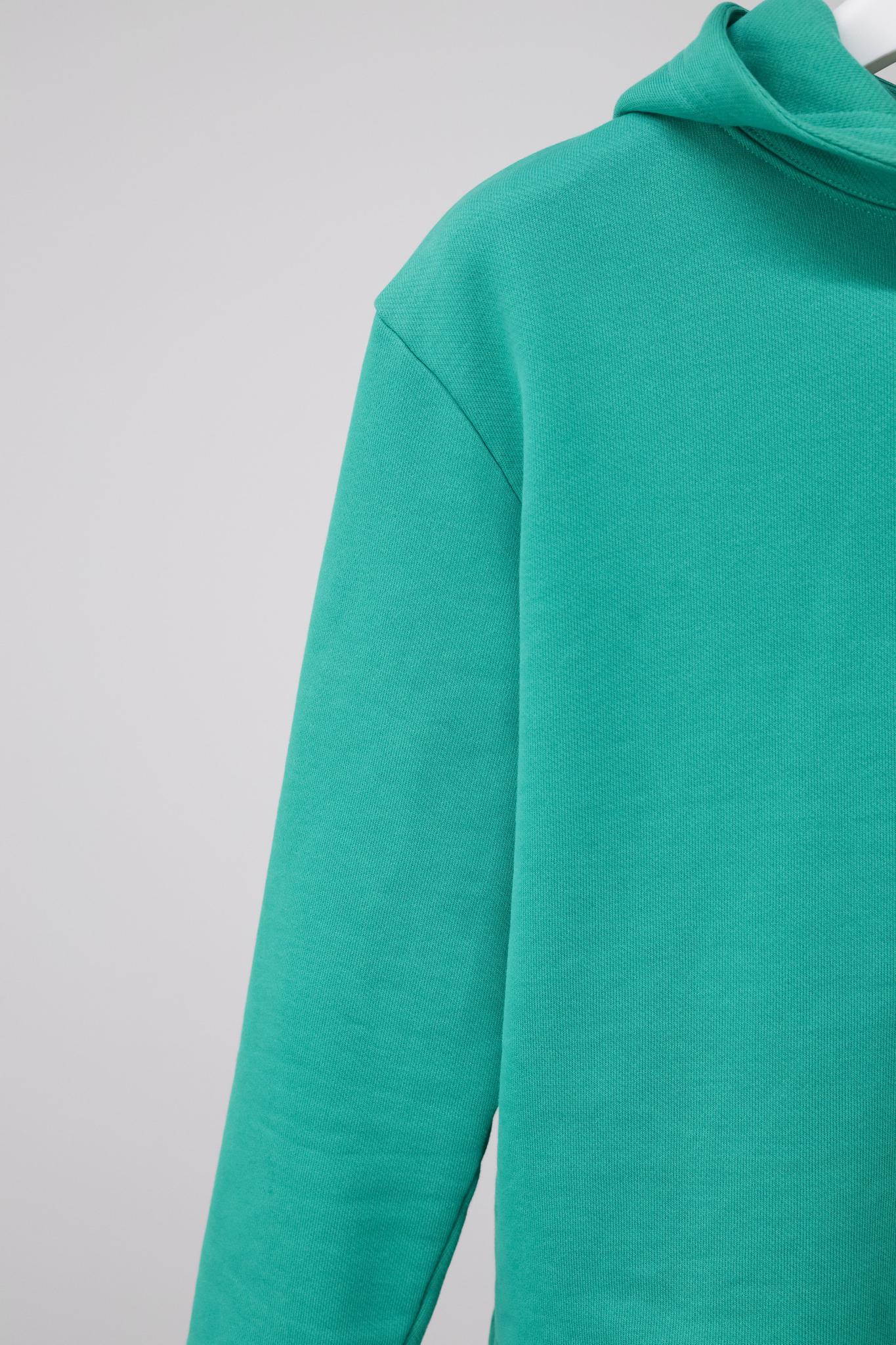 Balenciaga Blue Cotton French Terry Crop Hoodie
