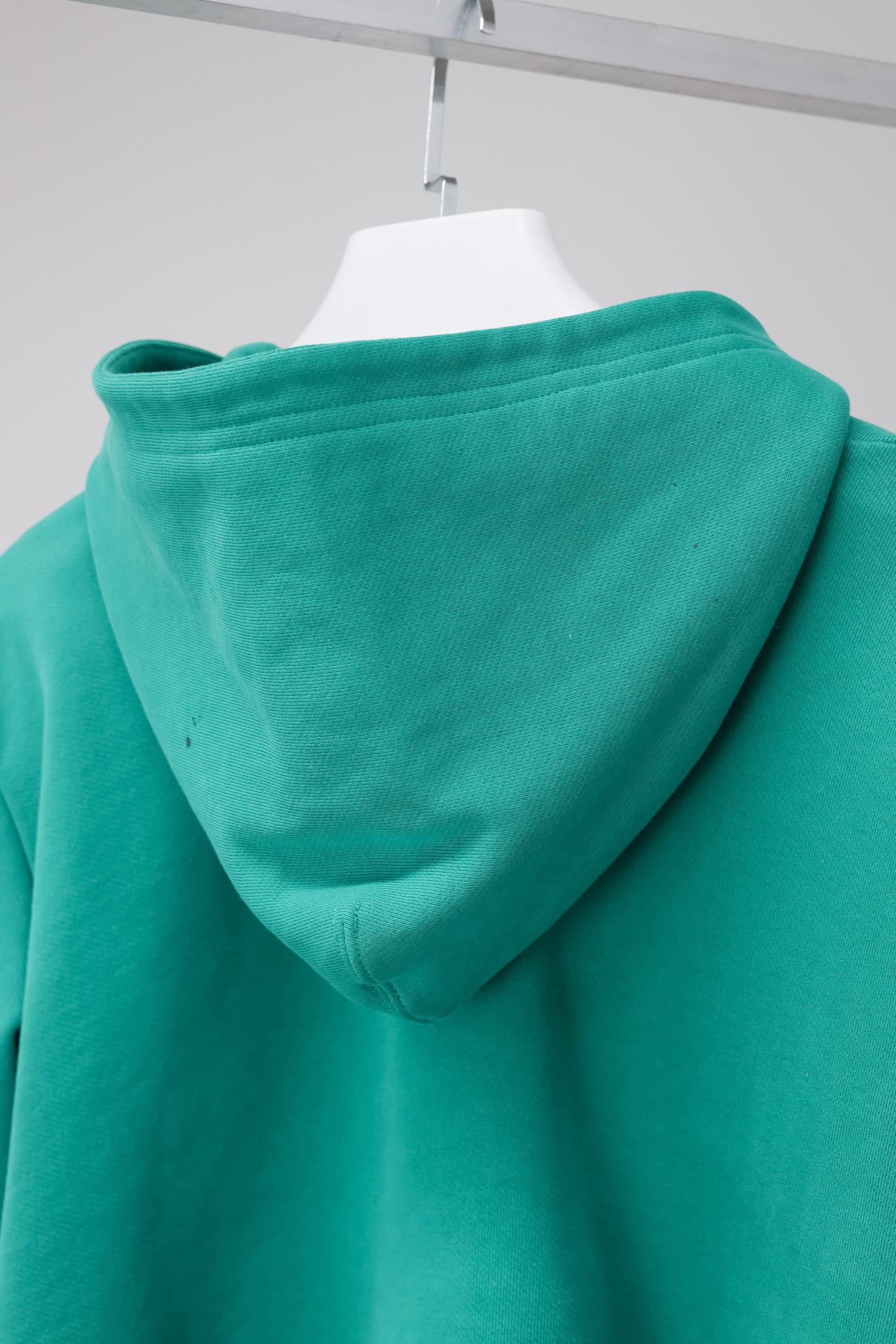 Balenciaga Blue Cotton French Terry Crop Hoodie