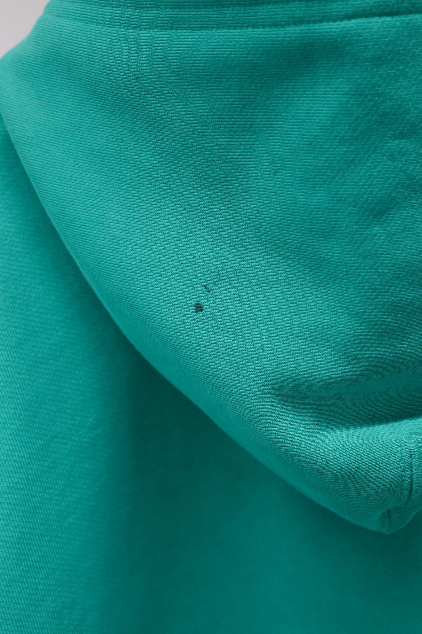 Balenciaga Blue Cotton French Terry Crop Hoodie
