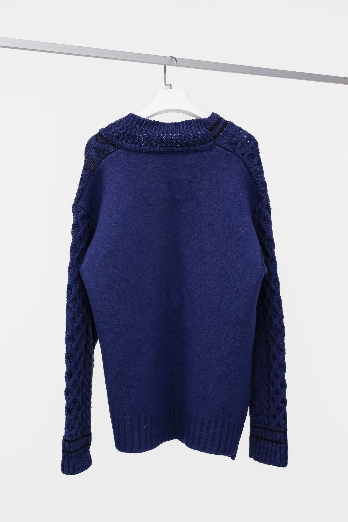 Maison Margiela Deconstructed Cable Knit Jumper